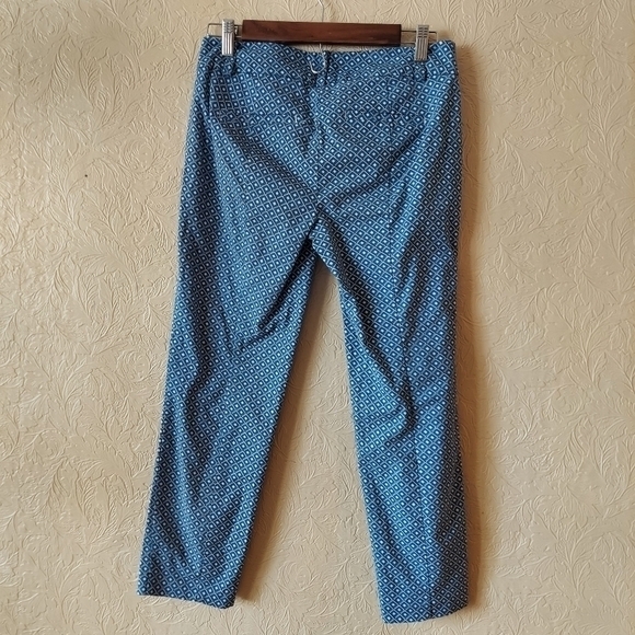 Ann Taylor Carnegie Crop Pants in Blue Diamond size 2 - Picture 5 of 9